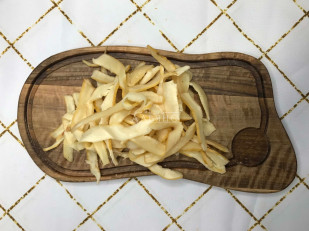 Желтый полосатик: Кальмар полукольца