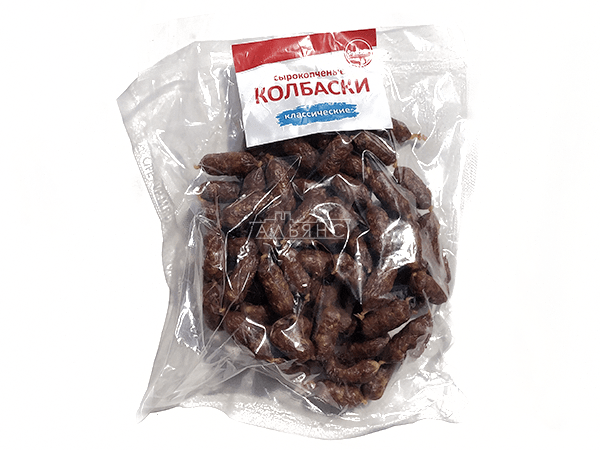 Колбаски сырокопченые "классические" в Кубинке