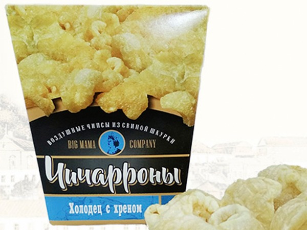Чичарроны со вкусом холодца и хрена в Кубинке