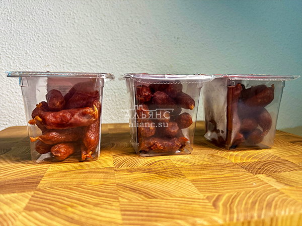 Колбаски МИНИ со вкусом аджики с/к (100 гр) в Кубинке