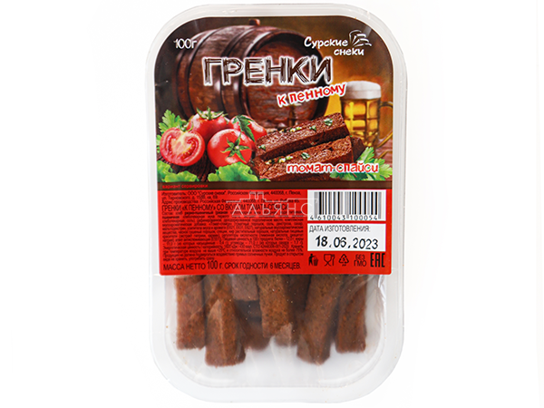 Сурские гренки Томат спайси (100 гр) в Кубинке
