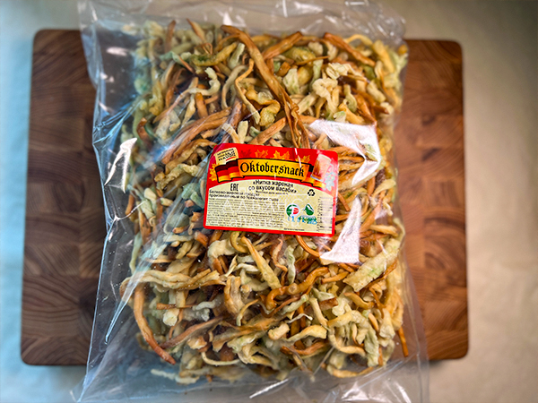 Нитка ЖАРЕНАЯ "Васаби" Oktobersnack 1 кг (сырный продукт) в Кубинке