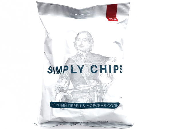 Картофельные чипсы "Simple chips" Морская соль и черный перец 80 гр. в Кубинке