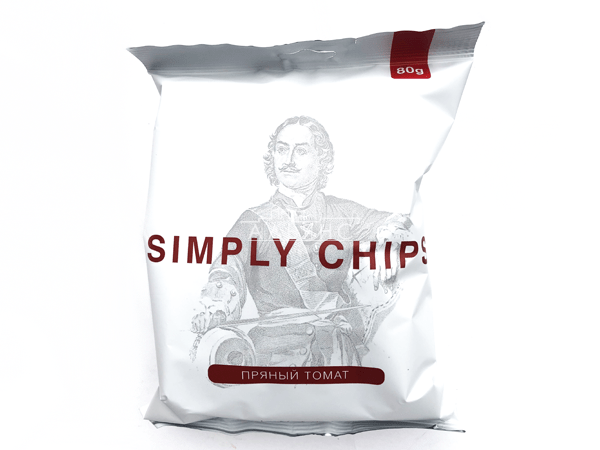 Картофельные чипсы "Simple chips" Пряный томат 80 гр. в Кубинке